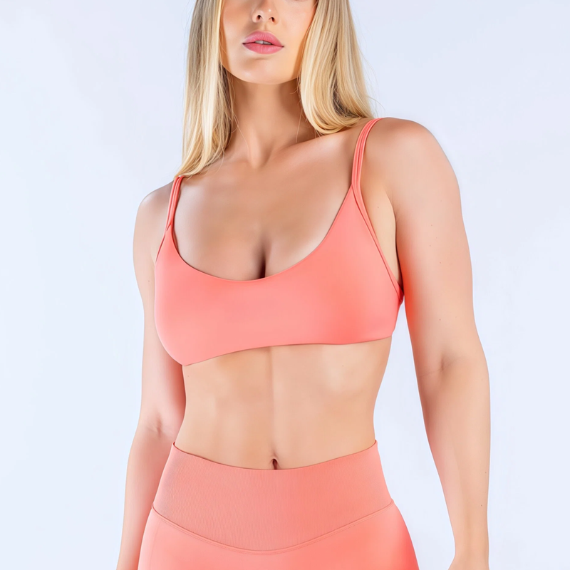 Sports Bra Racerback - HISTELLO Reggiseno Sportivo a Scollo Profondo